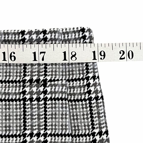 Michael Kors Womens Black Gray White Houndstooth Pencil Skirt XL Back Zip NWOT - Picture 11 of 13